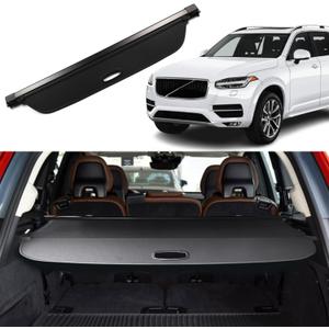 Cargo Cover for Volvo XC90 2025 2016 2017 2018 2019 2020 2021 2022 2023 2024 Accessories Rear Trunk Cover Rear Trunk Security Cover Shielding Shade, Black