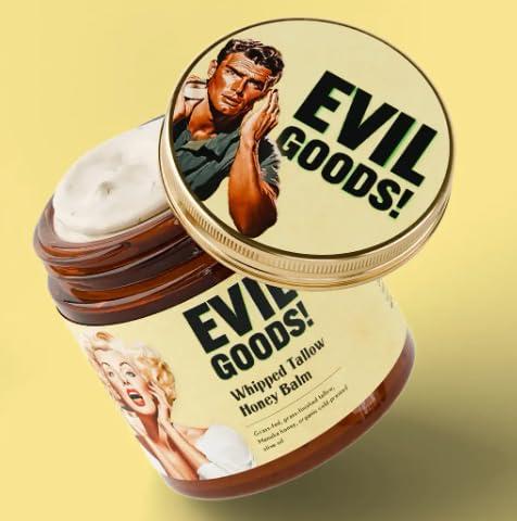 Whipped Tallow Honey Balm, All Natural Body Cream, No Chemicals, Skin-Loving Ingredients, Great for Gifts