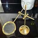 Brass Table Magnifier Magnifying Reading Glass with Stand
