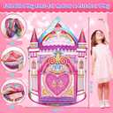 Mnagant Toys for Girls,Large Kids Tent Toddler Girl Toys,Foldable Tent for Kids with Carry Bag Indoor Playhouses,Princess Toy for 3-12 Year Old Girl Castle Playhouse Unicorns Gifts for Girls