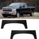 2 Pcs Rear Wheel Arch Repair Panel Fit For 2007-2013 Chevy Chevrolet Silverado 1500 2500HD Truck Bed Upper Wheel Arch Patch Quarter Panels Replacement For Driver & Passenger Side, Black