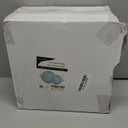 FLOWERCAT 100PCS Clear  Plastic Plates - Heavy Duty Plastic Plates Disposable -Straw hat plate for Birthday party &Wedding - Serve for 50Guests Party(10inch & 7inch)(Smoke Gray)