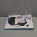 Keyboard Case for Samsung Galaxy Tab S10 FE/S10 Lite/S9 FE 10.9 2025/Galaxy Tab S9 11 Inch 2023, Mouse and Detachable Bluetooth Backlit Keyboard, Folio Cover with Pen Holder (Black Marble)