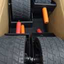 Collapsible Wagon with Big Wheels, Beach Wagons Carts Foldable with All-Terrain Wheels, Large Weight Capacity Heavy Duty Carts with Cup Holders for Camping, Garden, Sports, Grocery Black