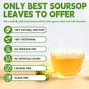 Soursop Tea Bags, 60 Teabags, 2g/Bag, Made with Soursop Leaves. Caffeine-Free | Sugar-Free | Gluten-Free | Vegan. Eco-Friendly Tea Bags (EXP 05/30/27)