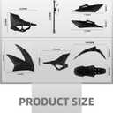 Dirt Bike Plastics Kit for Hawk 250,Fairing Body Work Fender Sets with Fuel Tank Guard for Hawk 250cc - Imitation Carbon Fiber