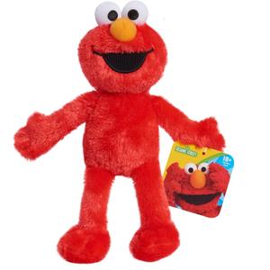 Just Play Sesame Street Friends 8-inch Elmo Sustainable Plush Stuffed Animal, Kids Toys for Ages 18 Month