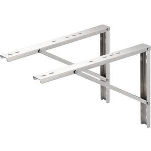TURBRO Wall Mount Stand for Mini Split Ductless Air Conditioner Heat Pump System, Sturdy Aluminum Alloy Bracket, Support Condenser up to 440 lbs (7,000-24,000 BTU), 1 Pair