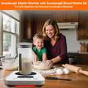 Sourdough Starter Warmer with Sourdough Bread Starter Kit, Abnaok Precise 1F Thermostat Control (70-180F) Timer Sour Dough Warmer Pad, Smart memory Warming On/Off