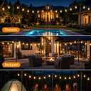 10 Pack String Light Poles for Outside, Adjustable Metal Patio Light Poles