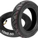 10x2.50 Tire + Inner Tube Set for 6 RIM 10" Scooter Wheels Electric Scooter Swagcycle Hover Board Smart Self Balancing Electric Scooters 36V 48V 400W 500W 800W Hub Motor