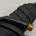 Garden Hose 50ft, Non-Expanding, Lightweight, Leak-Proof Metal interface, No-Knots, Portable, Wear-Resistant, Sturdy, Flexible, 3/4GHT, Water Hose for Yard, Garden (Black)