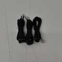 Telephone landline Extension Cord Cable Cord with Standard RJ-11 6P4C Plug (10Ft-3Pack, Black)