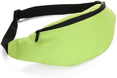 DAITET Crossbody Fanny Pack for Men&Women,Large Waist Bag & Hip Bum Bag with Adjustable Strap for Outdoors Workout Traveling Casual Running Hiking Cycling (Nylon green)
