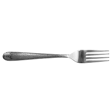 14/1 Stainless Steel Set of 6 Dinner Forks with Hand Hammered Textured Handles by Home Basics | Everyday and Special Occasions | Dishwasher Safe | Mirror Finish, 6 PCS SERVIC SET