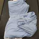 White and Blue Arch Backdrop Cover 7.2FT 6FT Wedding Arch Covers Set of 2 Spandex Fitted Fabric Backdrops Double-Color Arches Covers Stretchy Backdrop for Party Baby Shower Birthday Decoration