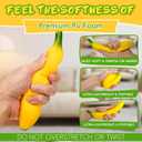 3PCS Bannana Squishy Stress Toy Fake Stretchy Banana Foam Squishies Squishy Fidget Toys Stress Relief Anti Stress Stretchy Bannana Toys