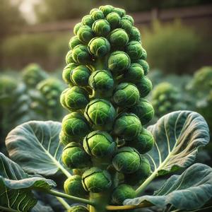 Seeds Brussels Sprouts Long Island/Green Cabbage/Non GMO/Heirloom