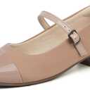 Ortho + Rest Women Mary Janes for Bunions Orthopedic Dress Shoes Low Heel Chunky Pumps 8.5/39 Nude