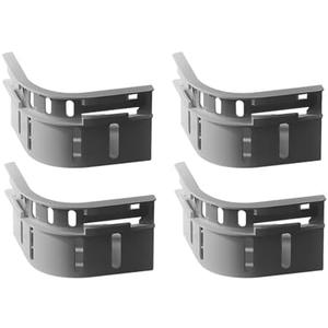 ZQXITI Bed Sheet Holder Strips - Secure Fit for Mattress, No More Slipping or Wrinkles - Adjustable Elastic Straps with Strong Grip for All Bed Sizes (4-Pack) (Grey)