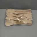 40 Pieces Wooden Spoons for Cooking Bulk 12 Inch Long Handle Cooking Mixing Oval Spoons Tasting Mixing Baking Serving Utensils, Wooden Decorative Spoon Gifts for Bridal DIY Carving Crafts, Drawing (Burlywood)