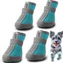 Hcpet Dog Shoes for Small Dogs, Breathable Dog Boots & Paw Protectors for Hot Pavement Winter Snow Hiking, Anti-Slip Dog Booties for Hardwood Floor Blue Size 3 (#3 (Width 1.49 inch) for 11.0-16.5 lbs)