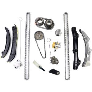 Timing Chain Kit Replacement for 2011-2015 Chrysler Jeep Grand Cherokee Challenger Charger Journey Ram 1500 VW 3.6L V6 5184357AE 6509253AA 5184356AE GLOSSY AUTO PARTS