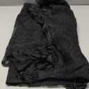 Warm Home Designs Black Stall Shower Curtain 36 x 72 Inches with Attached Valance & 4 Tassels. Luxury Lace Small Shower Curtain for The Bathroom or RV Shower Curtain. LA Black 36"