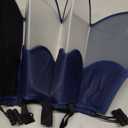 Hard & Heavy Plastic Dog Cone Collar Alternative for Medium Dogs (French Bulldog Dachshund) After Surgery, Adjustable Recovery Cone Anti-Lick, Elizabethan Protective Collar Cone of Shame for Healing (M(Neck Girth:11.8"-14.5"), Navy Blue)