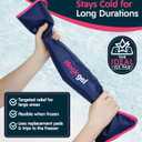 Extra Large & Reusable Ice Pack (15 x 23.5 inches, XL) for Maximum Back and Full Body Pain Relief from Injuries, Swelling, Bruises, Sprains | Ice Blanket for Sleeping & Physical Therapy | By Magic Gel