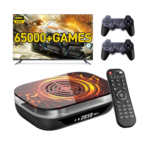 Kinhank Retro Game Consoles Super Console X4 Plus Built-in 90000+ Games, S905X4 Chip, Emuelec 4.6 Game System Andriod 11 TV for 4K HD Output, Compatible with 50+ Classic Emulators,2.4/5GHz Dual Wifi, with Wireless Controllers (256G)