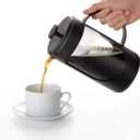 BonJour Coffee Unbreakable Plastic French Press, 33.8-Ounce, Ami-Matin, Black