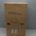 iTouchless 13 Gallon Patented Sensor Trash Can with AC Adapter & Odor Filter, Original Inventor 50L Automatic Kitchen Garbage Bin, Fingerprint-Proof Stainless Steel, Pet-Proof Lock, Soft-Close, Silver
