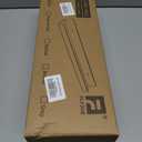 FLYJOE Picture Ledge Shelf, Small Floating Shelves Set of 8, 16 Inches Nursery Book Shelves for Toys Storage, Kids Bookshelf Wall Mounted for Living Room Bedroom Decor Books Photo Frames, Cool Black