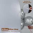 Silver Shimmer Arch Backdrop Cover 7.2ft,Glitter Spandex Fitted Chiara Cover with Zipper,Thick Sequin Soft Stretchy for Wedding Birthday Baby Shower Graduation Party Photo Backdrop