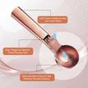 Skylety 3 Pcs Ice Cream Scoops with Trigger Multiple Size Ice Cream Scooper Stainless Steel Cookie Scoop for Frozen Yogurt Gelatos Sundaes Baking Cookie(Rose Gold, Gold, Stainless Steel Color)