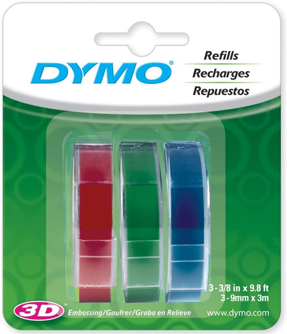 DYMO Label maker Refill Tape 3/8 in. X 9.8 Ft. Blue