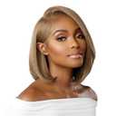 Sensationnel Bare Lace 13X6 Wigs - Unit 3 Lacefrontal Glueless Synthetic 180 Degree Preplucked Hairline (1 JETBLACK)