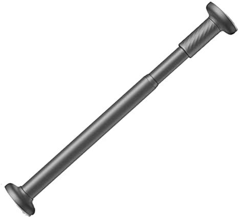 ZARBAILRE Curved Shower Curtain Rod Adjustable 59-87inch, Non Slip Rustproof Shower Pole, Heavy Duty Shower Rod for Bathroom, Bedroom, Balcony, Patio, Kitchen