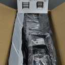 Heavy Duty Power Tool Organizer Wall Mount with Charging Station, 4 Layer Garage Storage Adjustable Shelves Height, Holds 4 Drills, 2 Hooks, Screw & Screwdriver box, Gifts for Fathers Day, Anniversary (Black)