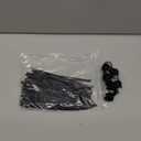 Magnetic Cable Zip Tie Mounts, 25 Pcs Magnets with 100 Pcs Cable Zip Ties, Multipurpose Magnetic Cables Holder for Cables Management, Wire Management Bases (Black)