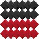 Sotiff 24 Pcs Bean Bags Mini Nylon Cornhole Bean Bags for Kids Tossing Fun Sports Outdoor Family Games Carnival Toy Patriotic Small Beanbag Hand Toss Party Game Supplies for Kid Adult (Red Black)
