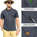 ZITY Mens Polo Shirt Short Sleeve Sports Tactical T-Shirt Athletic Golf Polos Daily Casual Stylish Collared Shirts for Men (L)