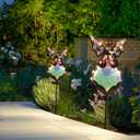HUYIENO Solar Angel Garden Stake Lights 38inch Colored-Painted Outdoor Waterproof Memorial Garden Decor 2 Lighting Modes Cemetery Decorations for Grave for Remembrance Gifts & Sympathy Gifts Dress