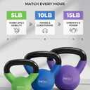 Mikolo Neoprene Coated Cast Iron Kettlebells 5-30LB Set, Solid Weight Set with Wide Grip Handle and Flat Bottom, Ideal for Full Body Strength Training at Home Gym