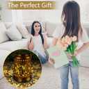 KY&BOSAM Solar Hummingbird Lanterns Outdoor Waterproof, Metal Openwork LED Hanging Solar Lights Outside Decorative for Yard Patio Backyard Deck Porch Garden Decor Birthday Gifts for Women Mom Grandma