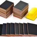 MAXMAN 24PCS Sanding Sponge Set,180-3000 Grit Soft Foam Hand Sander Block,3x4 Inch Wet Dry Sandpaper,Ultra Fine Sandpaper Sponge, Reusable Sanding Pads for Metal Wood Furniture Model Drywall Polishing