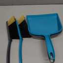 MR.SIGA Dustpan and Brush Set, Pack of 2 Set, Blue & Grey