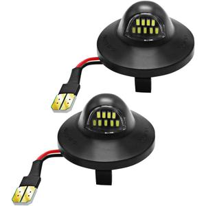 F150 License Plate Light Led Lamp Assembly Suitable for Ford F150 F250 F350 Super Duty Ranger Expedition Explorer Bronco Excursion, Full Led Rear Plate Lights Perfect for Updating or Replacing