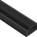 Cable Hider Raceway Kit, 68in Wire Hiders for TV on Wall, Paintable Cord Cover Channel, Cord Hider for Wall Mounted TV in Home Office, 4X L17in X W0.95in X H0.47in, Black (Large)